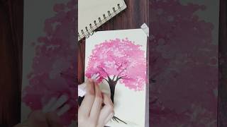 Cherry Blossom Tree Painting | Easy Diy Tree Painting | Cherry Blossoms