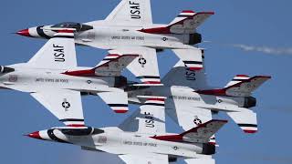 Thunderbirds and Blue Angels fly together at NAS Pensacola Homecoming Airshow 2024 🇺🇸 🔊