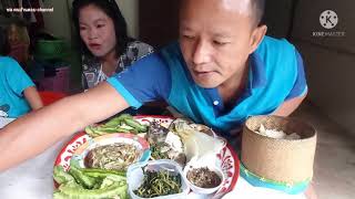 กินข้าวเช้าแซ่บๆ  นึ่งปลานิล ตำแตง คนน้อยกวนคัก 3พย64