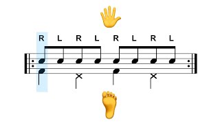 EASY Exercises To Coordinate Your Hands \u0026 Feet On Drums 🥁