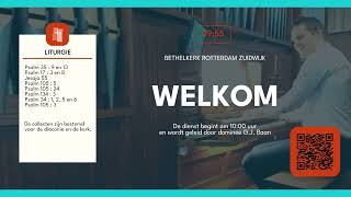 Preek | Ds. G.J. Baan | Doopdienst | Ochtend | Jesaja 55 : 6 en 7 | Bethelkerk Rotterdam