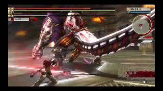 God Eater 2 Rage Burst - Megiddo Solo Perfect Clear 2:30 [Melee Only, No Blood Rage, Variant Scythe]