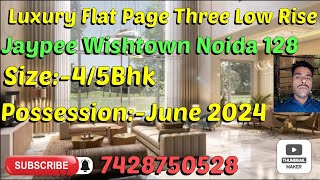 Pages Three Jaypee Wishtown !! Ultra Luxurious Low Rise Flat Penthouse !! Noida 128