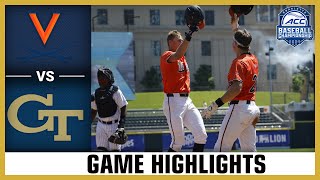 Virginia vs. Georgia Tech Game Highlight | 2023-24 ACC Baseball Championship (Po