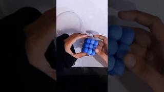 Making of Cute✨️🎀Blue Bubble Candle || Heart shaped candles#candle #bubblecandle #making #homedecor