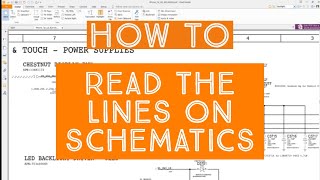 How to Read the Lines on Schematics