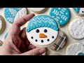 9 easy circle winter cookies ~ snowman penguin polar bear snowflake igloo more