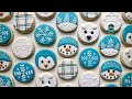 9 easy circle winter cookies ~ snowman penguin polar bear snowflake igloo more