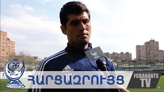 Vahagn Ayvazyan Interview about goal from free kick.