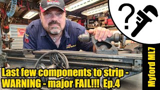 Myford lathe - final strip down - no really Ep.4 #1991