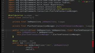 Spring Batch : Create your first job and step