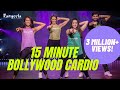 Bollywood Dance Cardio 15 Minute NonStop Workout | High and Low Impact | Rangeela Dance Company