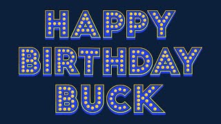 Happy Birthday Buck