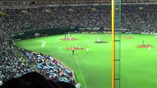 2011日本シリーズHvsD　ホークス優勝決定の瞬間（現地）