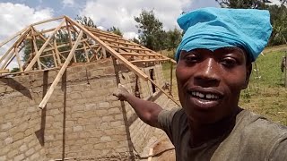Mama Anner  house is completed  to the roof and toilet charity work @iammarwa @DeeMwango