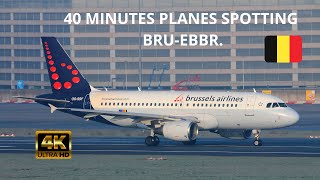 40 MINUTES VIDEOS🎥 4K | PLANES SPOTTING✈️| BRUSSELS AIRPORT| BRU EBBR 🇧🇪 | LANDING 25L | 15.03.2023.