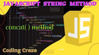 concat( ) method in JS | javascript string object #javascript