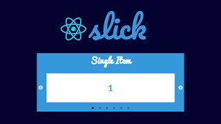 Image slider using React || React slick carousal