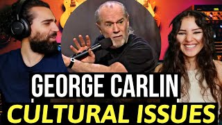 We react to George Carlin talking about CULTURAL ISSUES 😂 (reaction + thoughts)!!