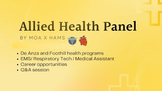 Allied Health Panel Winter 2022! MOA & HAMS Collaboration