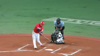 H29.08.15　4回表　1死1・2塁　丸　ﾀｲﾑﾘｰ　広島×阪神　京セラ