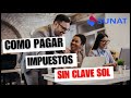 Como pagar impuestos sin clave sol por internet