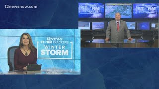 MIDDAY HEADLINES: Temps move into 30s, wind-chill feels like 20s, both Rain, Veterans Memorial Bridg