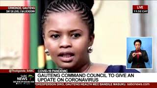 COVID-19 Pandemic | Preview of the Gauteng Command Council's update on coronavirus