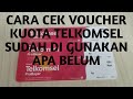 cara mudah cek voucher telkomsel sudah terpakai apa belum #caracekvoucher