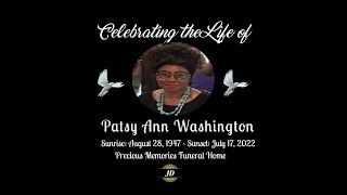 Celebrating the Life of Patsy Ann Washington