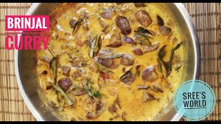 Kerala Style Brinjal Curry With Coconut Milk || Vazhuthananga Curry || Easy Brinjal Curry Recipe