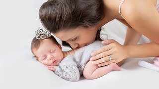 ADORABLE NEWBORN PHOTOSHOOT with the Sweetest one week old baby girl