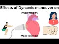 Effects of dynamic maneuver on cardiac murmurs | Valsalva, squatting and hand grip effects