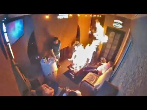 South Bay Man Severely Burned When Patio Fire Pit Explodes - YouTube