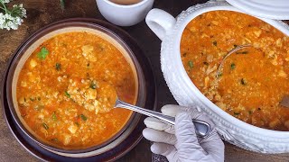 شربة الدجاج من الذ الشربات في شهر رمضان chicken soup a very delicious recipe for aftair