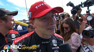 Josef Newgarden overcome by emotion after securing IndyCar Series title | Motorsports on NBC
