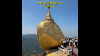 Remarkable Golden Rock Myanmar #youtube #youtubeshorts #shorts