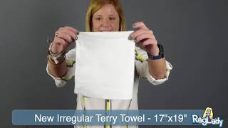 New Irregular Terry Towel Rags 17x19