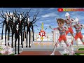 Pasukan Yuta Ultraman Lawan Pasukan Slenderman 😰 | Sakura School Simulator @gulaligaming