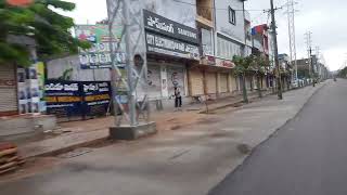 Bhongir town streets and shops clean roads tour