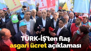 Sendikalar Taksim'e böyle çelenk bıraktı: TÜRK-İŞ'ten flaş asgari ücret açıklaması