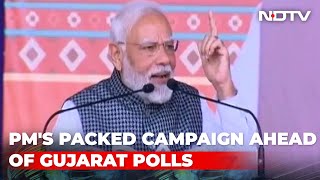PM Modi's Packed Campaign Ahead Of Gujarat Elections