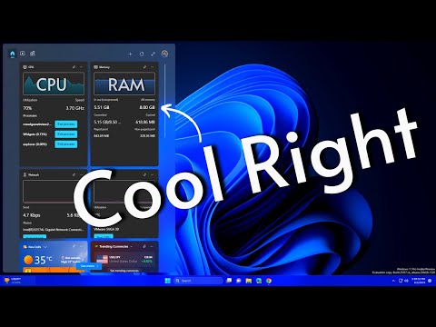 How to Add CPU, GPU, RAM Widgets on Windows 11