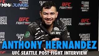 Anthony Hernandez Still Doesn't Like Wrestling After Breaking Chris Weidman's Record | UFC Seattle