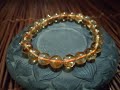 Gelang Bracelet Kristal Orange Citrine NO Heated Natural Quartz 8mm 4A