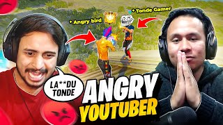 Angry Youtuber 👿 Abused His Teammates After Loosing a Game || Tonde Gamer - Garena Free Fire