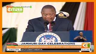 President Kenyatta's speech  during Jamhuri Day celebrations