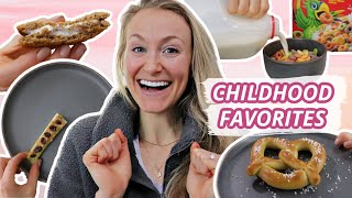 Day Of Eating Childhood Favorites! 24 Hours Eating Food Challenge Only Favorite