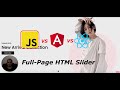 Full Page HTML Slider implemented with Vanilla JS, Angular and ReactJS (Part 1 - Vanilla JS)