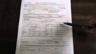 How an Employer should complete a Fannie Mae VOE written verification of employment